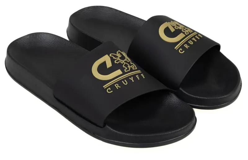 Cruyff Men's Sport Slide in Black/Gold