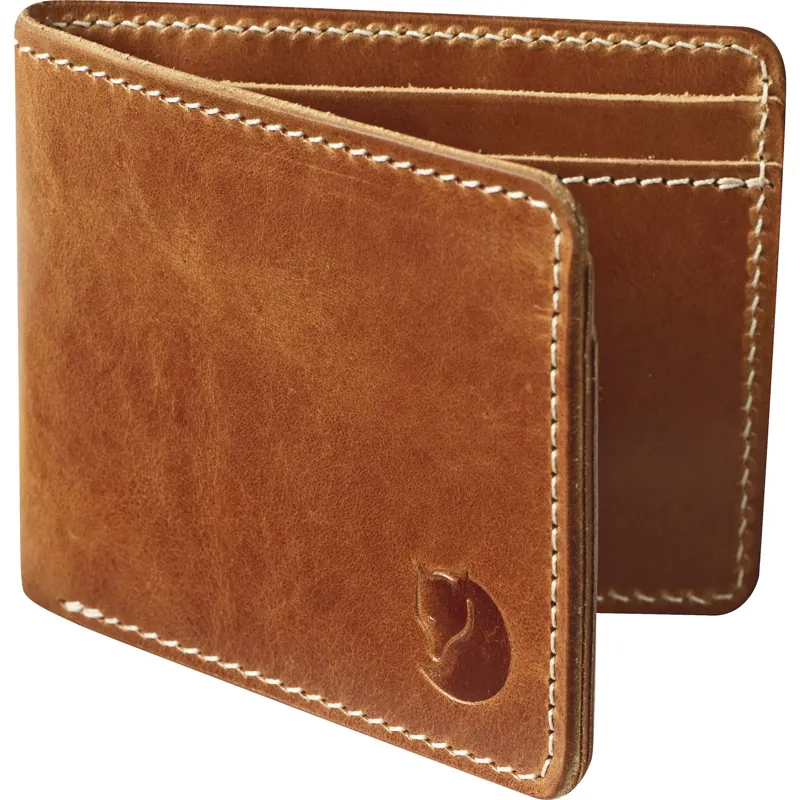 Fjallraven Övik Wallet in Leather Cognac