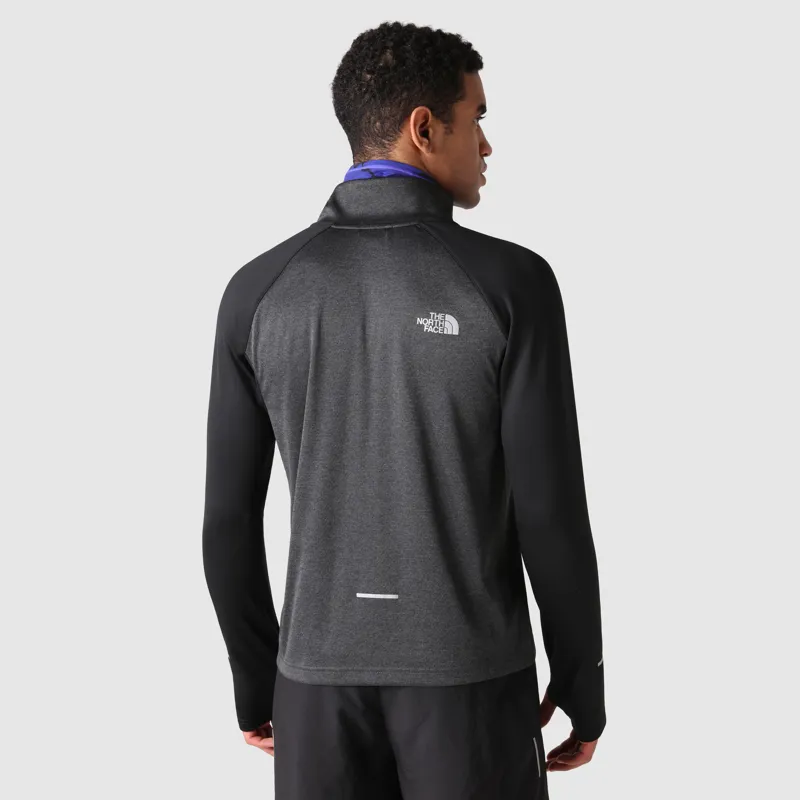 The North Face Men's 1/4 Zip Run Fleece in TNF Black/Asphalt Grey-3