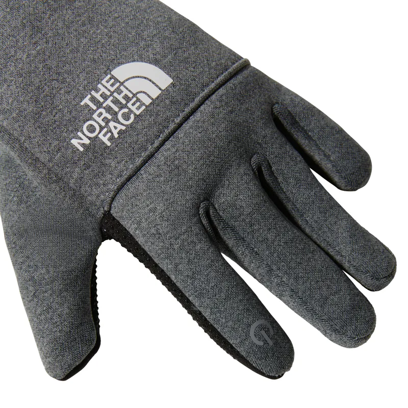 The North Face Kid's Recycled Etip Gloves in Medium Grey Heather-2
