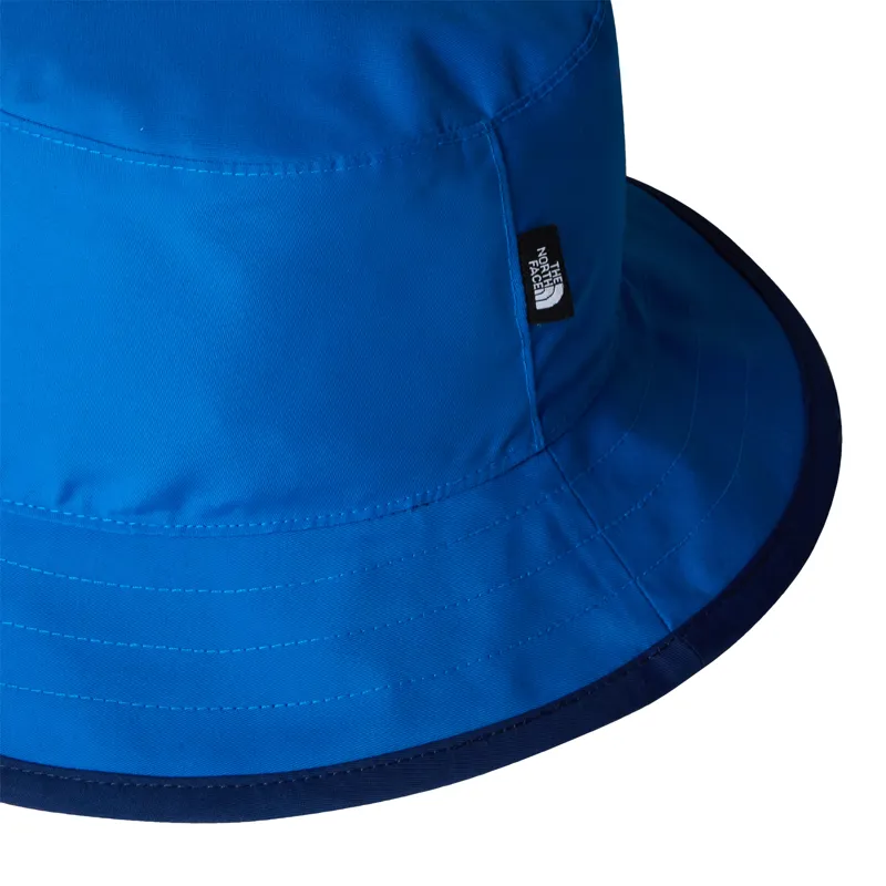 The North Face Kid's Class V Reversible Bucket Hat in Hero Blue/Topo Phantom Print-4