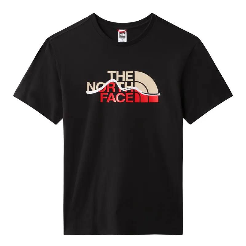 The North Face Men's Mountain Line Short Sleeve T-Shirt in Black