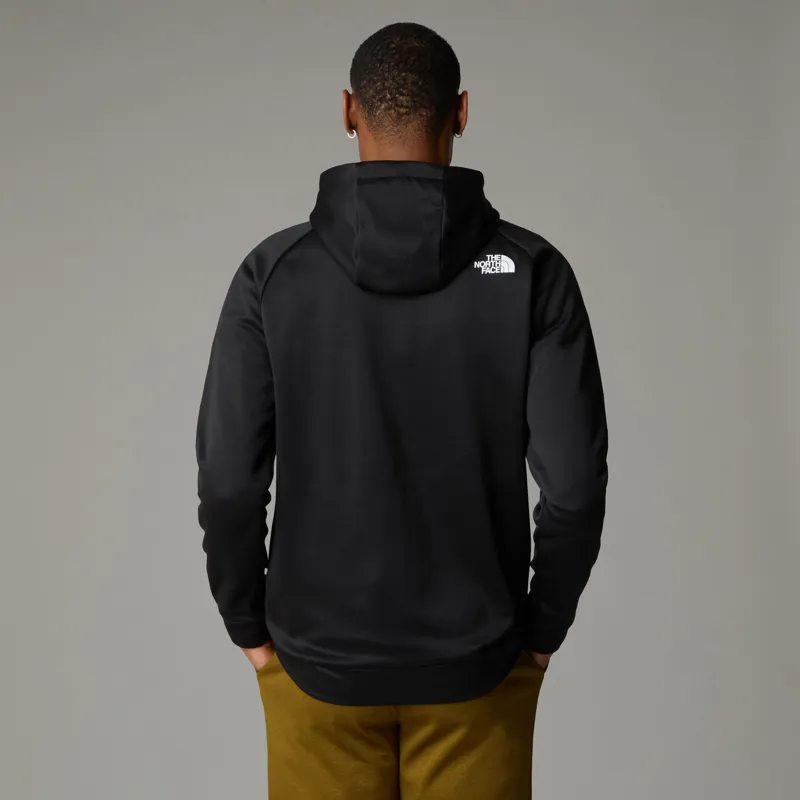 The North Face Men's Reaxion Fleece Full Zip Hoodie in Black/Asphalt-3