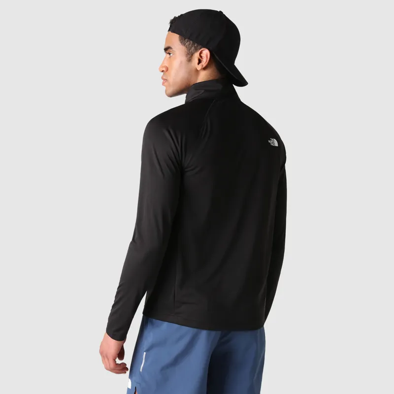 The North Face Men's Flex II 1/4 Zip T-Shirt in TNF Black-3