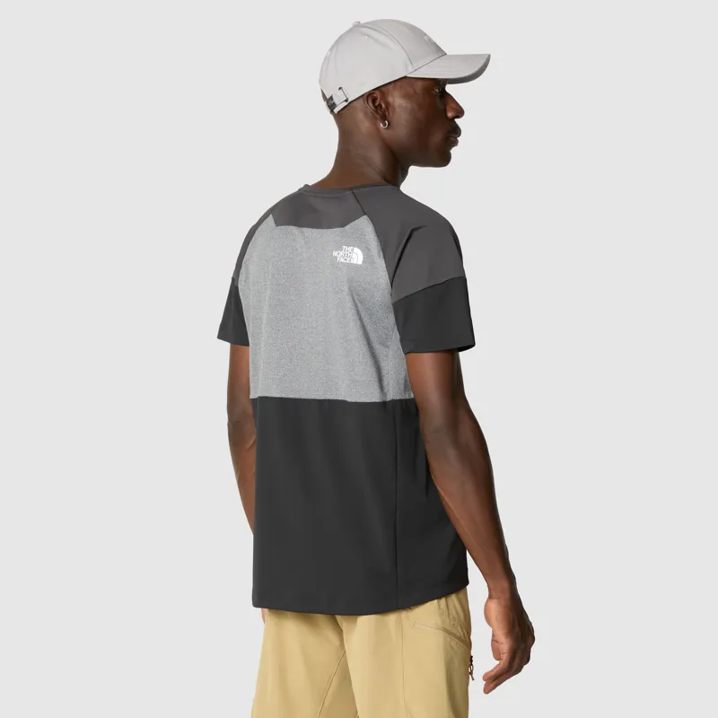 The North Face Men's Bolt Tech T-Shirt in Asphalt Grey/TNF Black-3