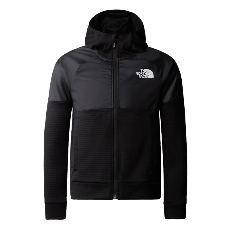 The North Face Boy's Mountain Athletics Full Zip Hoodie in Black