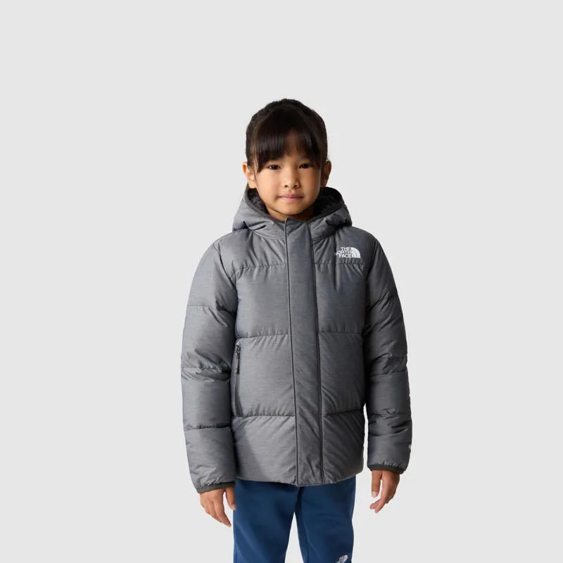 The North Face Kid's North Down Jacket in Medium Grey Heather-4