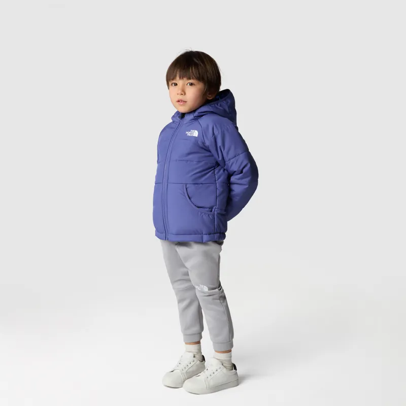 The North Face Kid's Reversible Perrito Jacket in Cave Blue-5