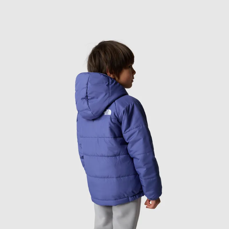The North Face Kid's Reversible Perrito Jacket in Cave Blue-4