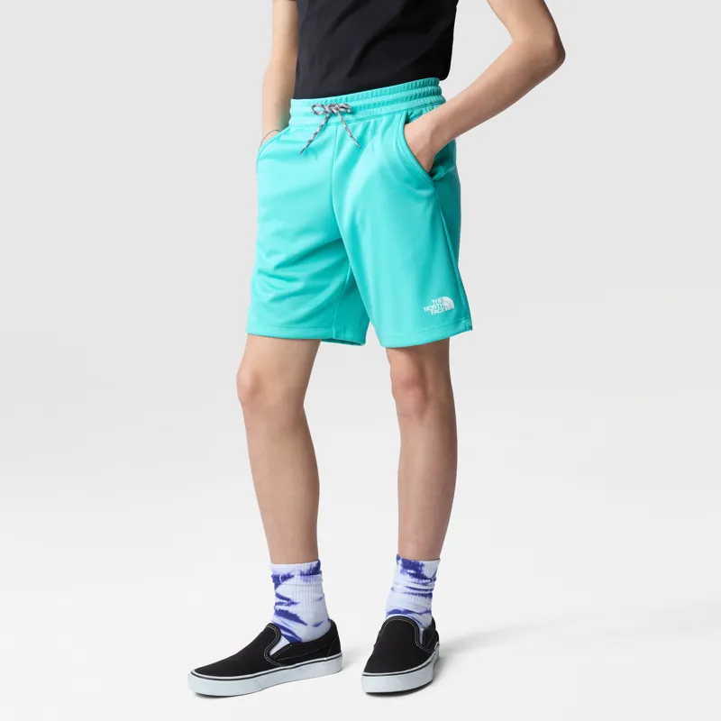 The North Face Boy's Never Stop Shorts in Geyser Aqua-2