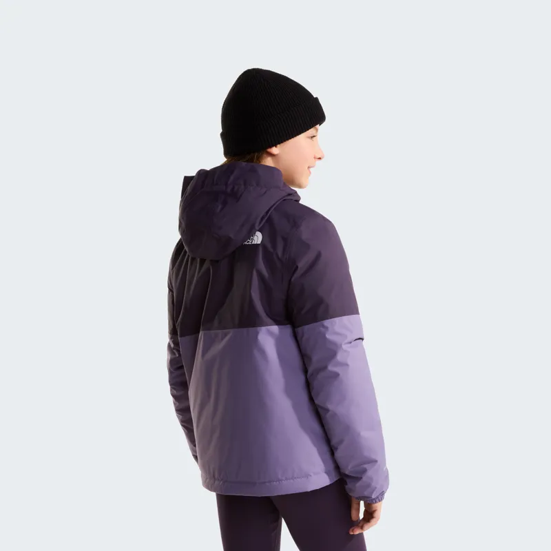 The North Face Kid's Warm Antora Rain Jacket in Endless Dusk/Grey-3