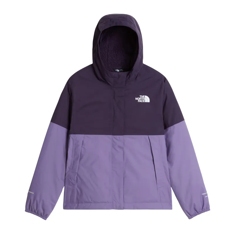 The North Face Kid's Warm Antora Rain Jacket in Endless Dusk/Grey