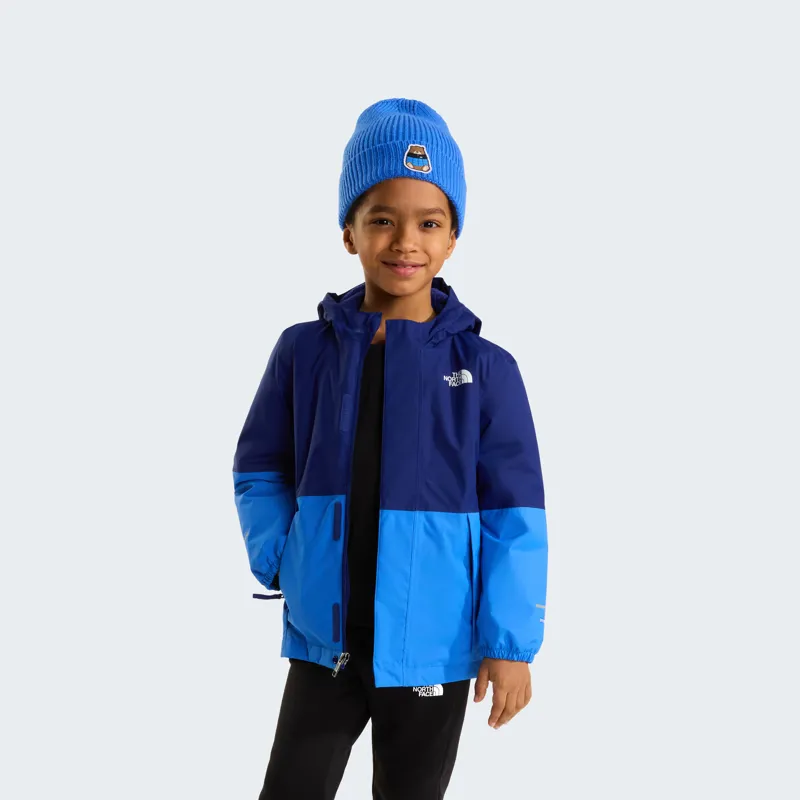 The North Face Kid's Warm Antora Rain Jacket in Bold Blue/Active Blue-2