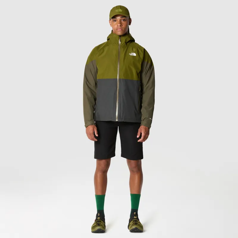 The North Face Men's Lightning Zip-In Waterproof Jacket in Asphalt Grey/Forest Olive-3