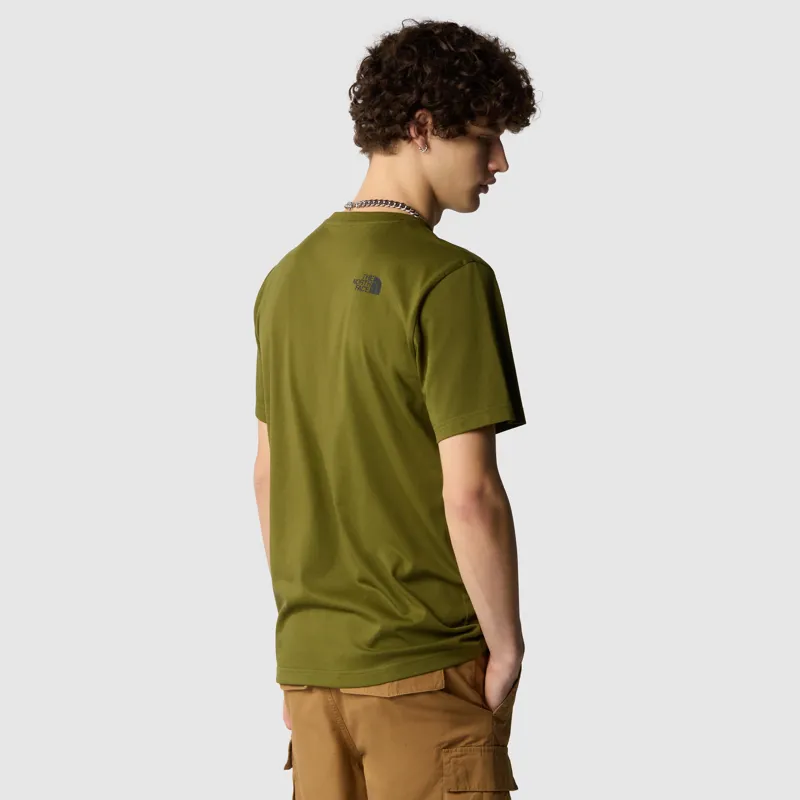 The North Face Men's Simple Dome T-Shirt in Forest Olive-3