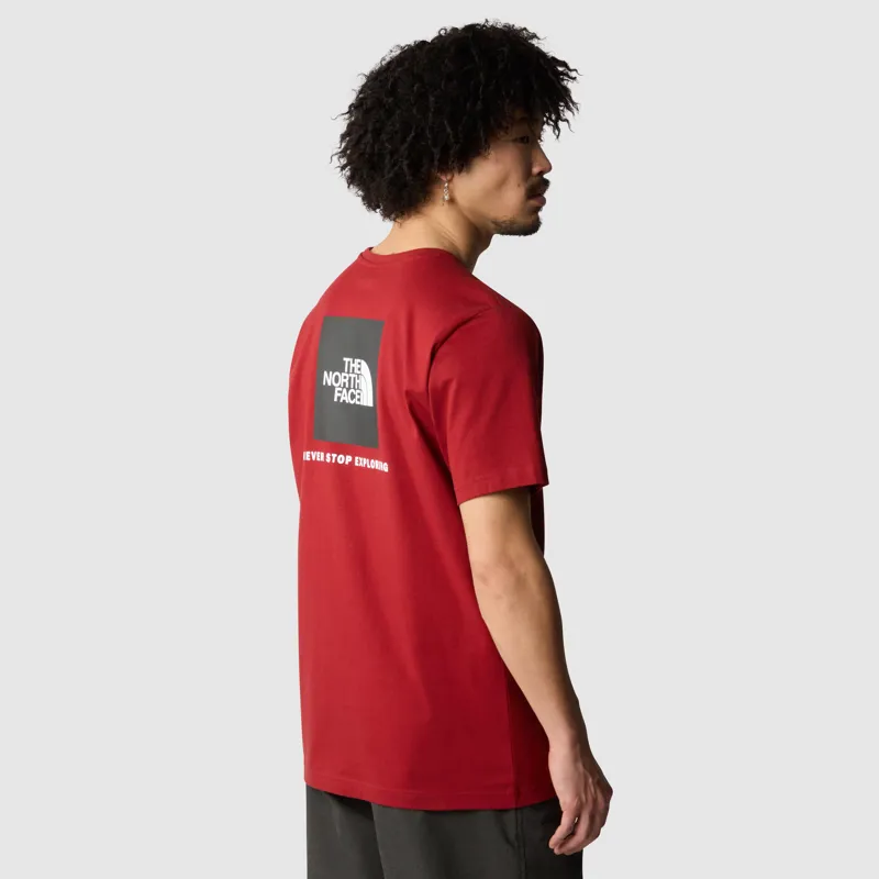 The North Face Men's Redbox T-Shirt in Iron Red-3