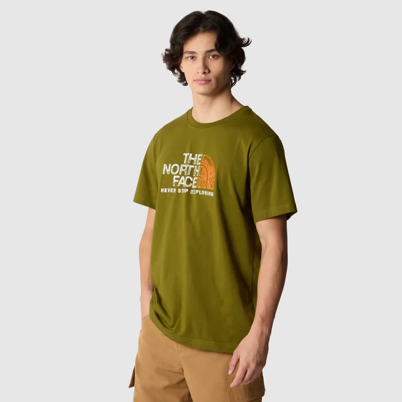 The North Face Men's Rust 2 T-Shirt in Forest Olive-2
