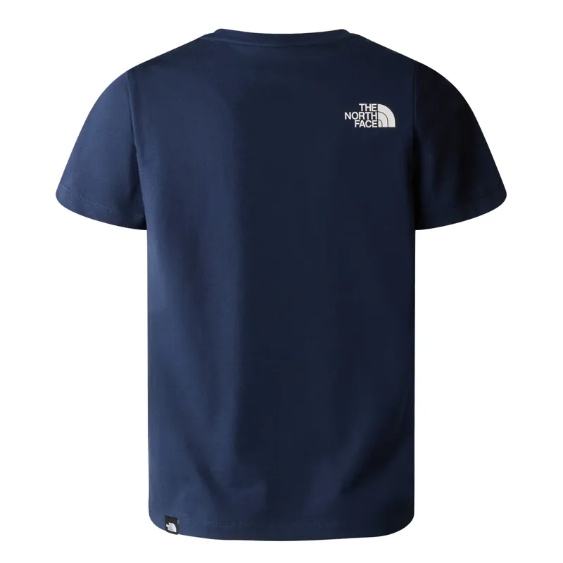 The North Face Teen's Simple Dome Tee in Summit Navy-1