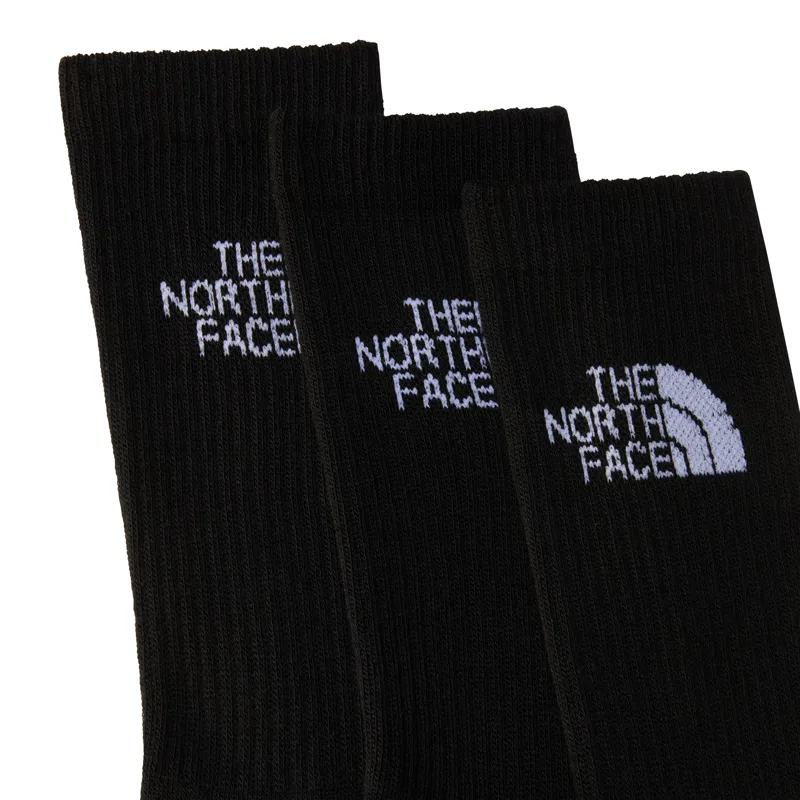 The North Face Unisex Multi Sport Cush Crew 3 Pack Socks in Black-1