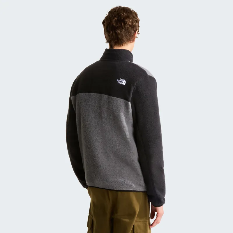 The North Face Men's Yumiori Full Zip Fleece in Smoked Pearl/Black-3