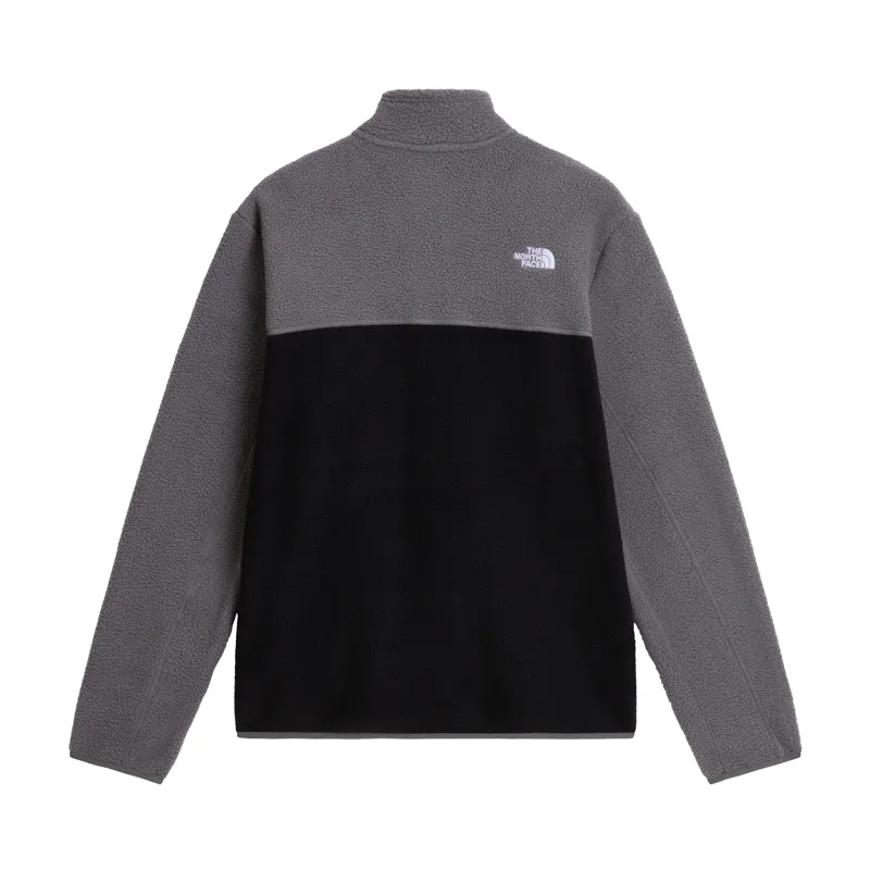 The North Face Men's Yumiori 1/4 Zip Fleece in Black/Smoke-1