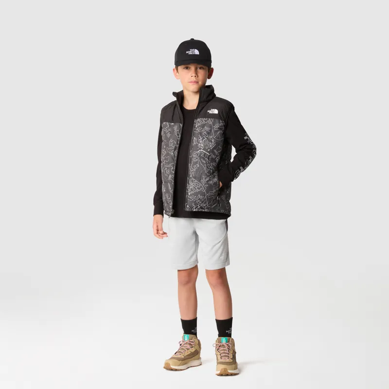 The North Face Teen's Never Stop Synthetic Vest in Print Asphalt/Grey Bouldering-5