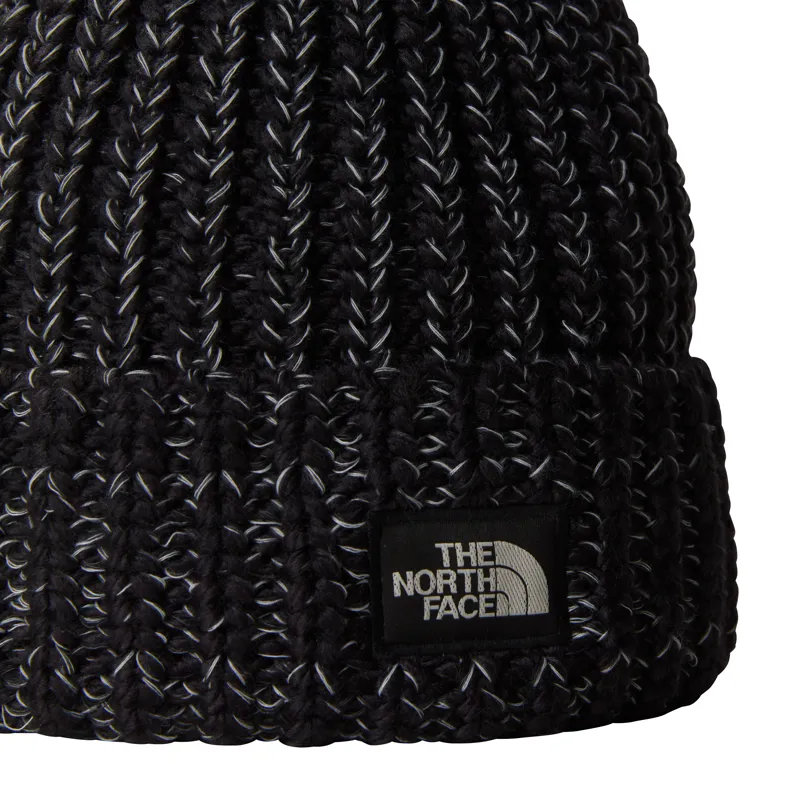 The North Face Cozy Chunky Cabin Beanie in Black/White-1