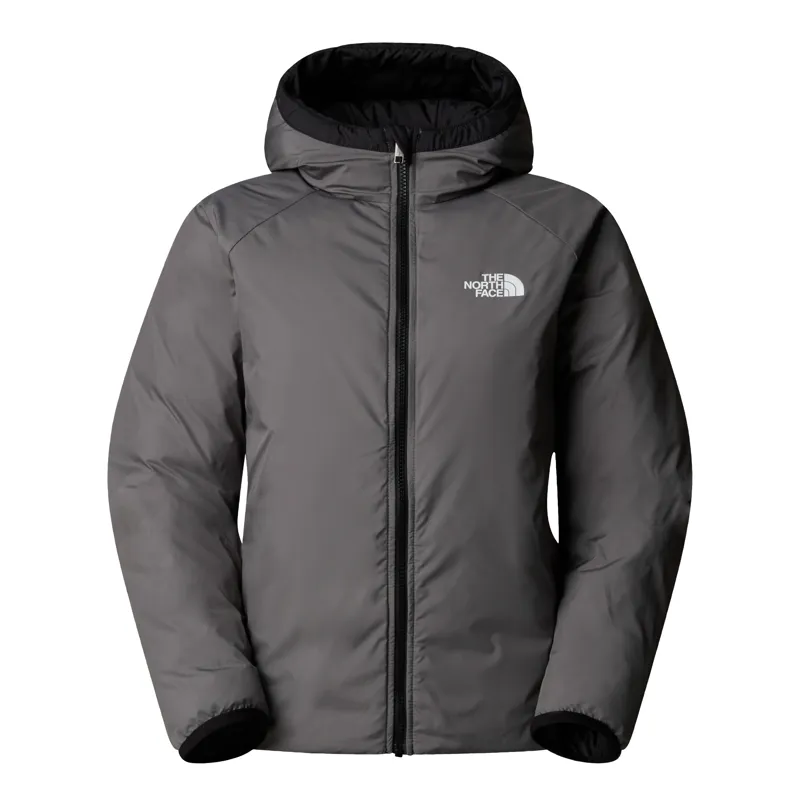 The North Face Boy's Reversible Perrito Jacket in Black/Smoke-1
