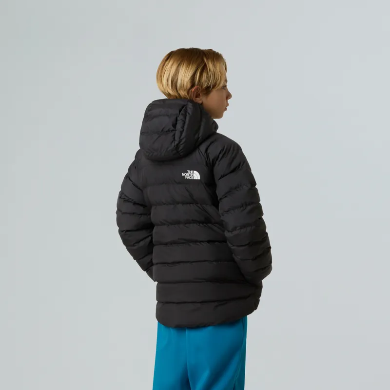 The North Face Boy's Reversible Perrito Jacket in Black/Smoke-5