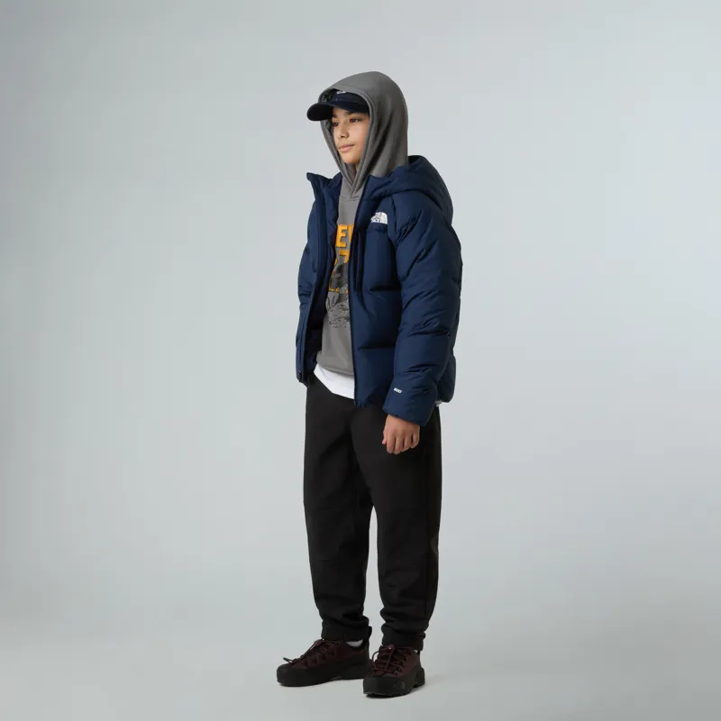 The North Face Kid's North Down Hooded Jacket in Summit Navy-4