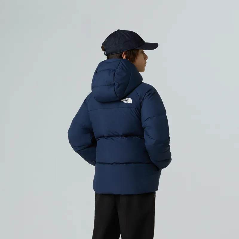 The North Face Kid's North Down Hooded Jacket in Summit Navy-3