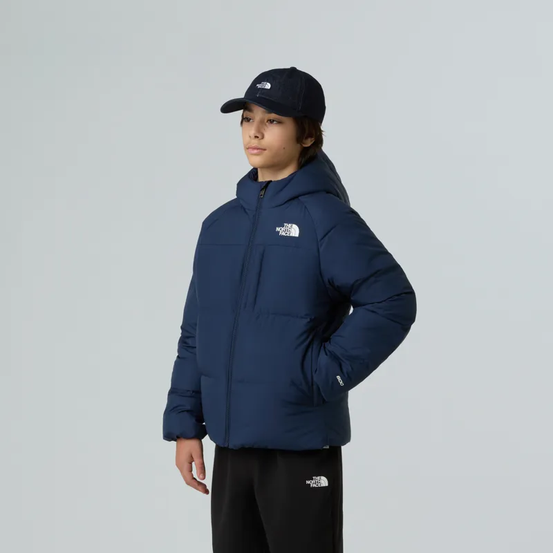 The North Face Kid's North Down Hooded Jacket in Summit Navy-5