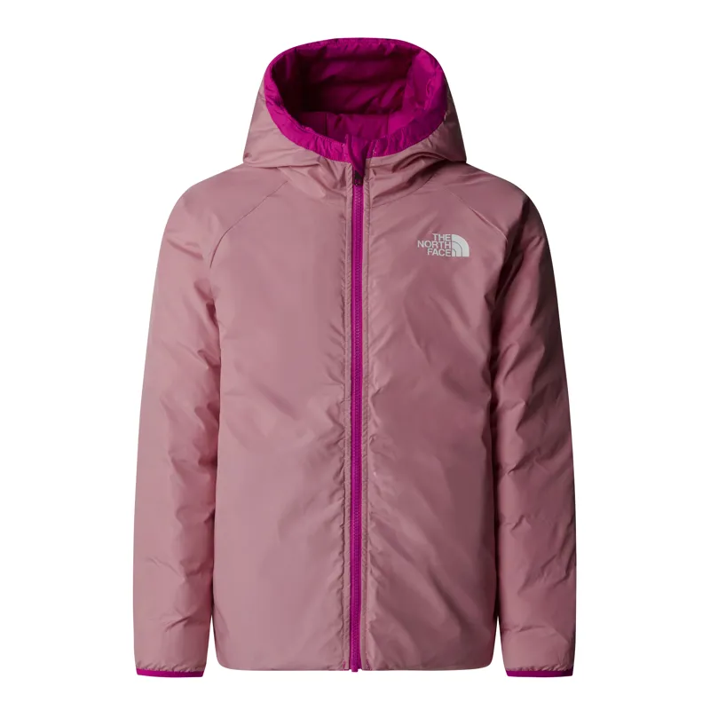 The North Face Kid's Reversible Perrito Hooded Jacket in Deep Mulberry-2