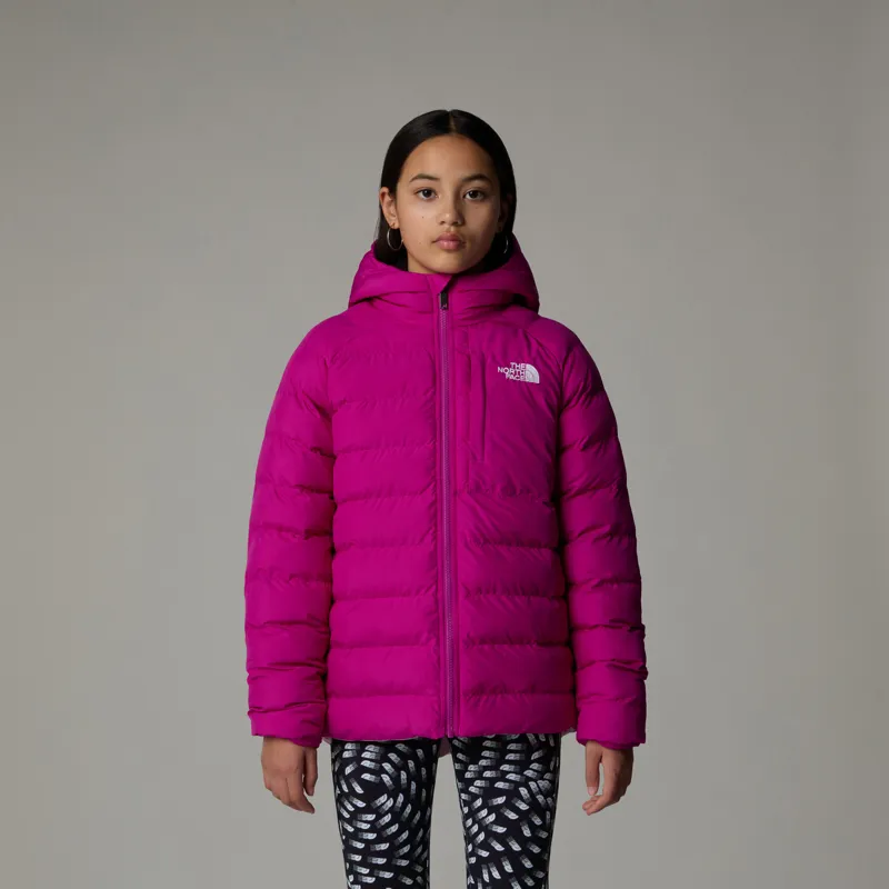The North Face Kid's Reversible Perrito Hooded Jacket in Deep Mulberry-3