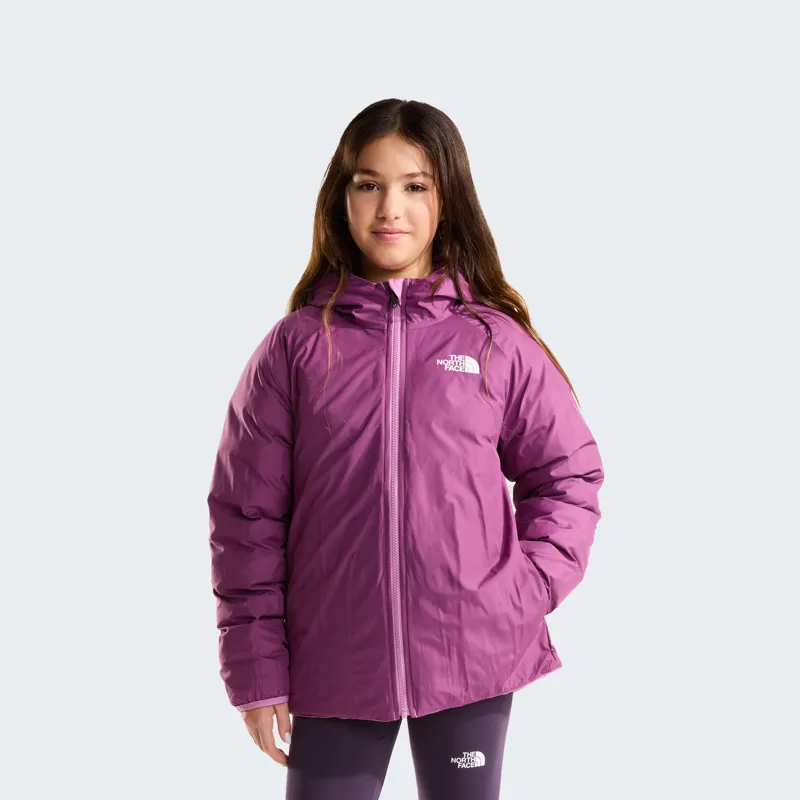 The North Face Kid's Reversible Perrito Jacket in Hushed Lavender-5
