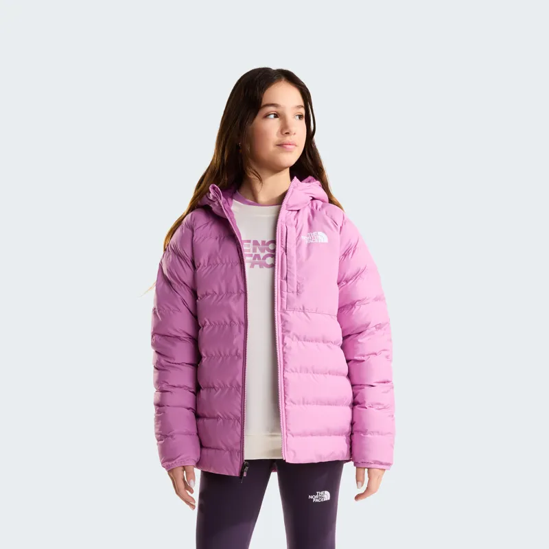 The North Face Kid's Reversible Perrito Jacket in Hushed Lavender-4