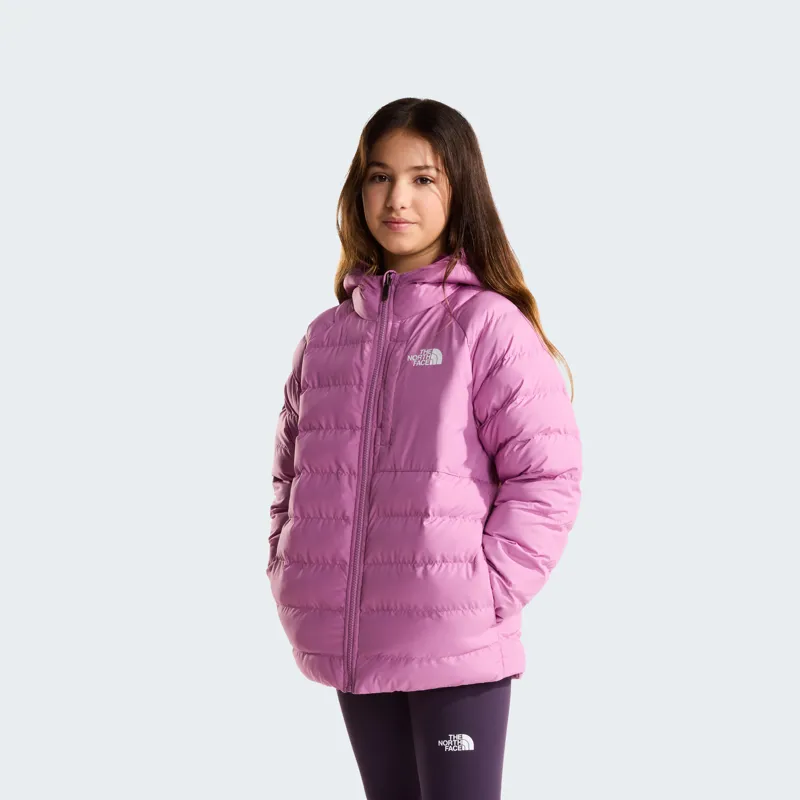 The North Face Kid's Reversible Perrito Jacket in Hushed Lavender-3