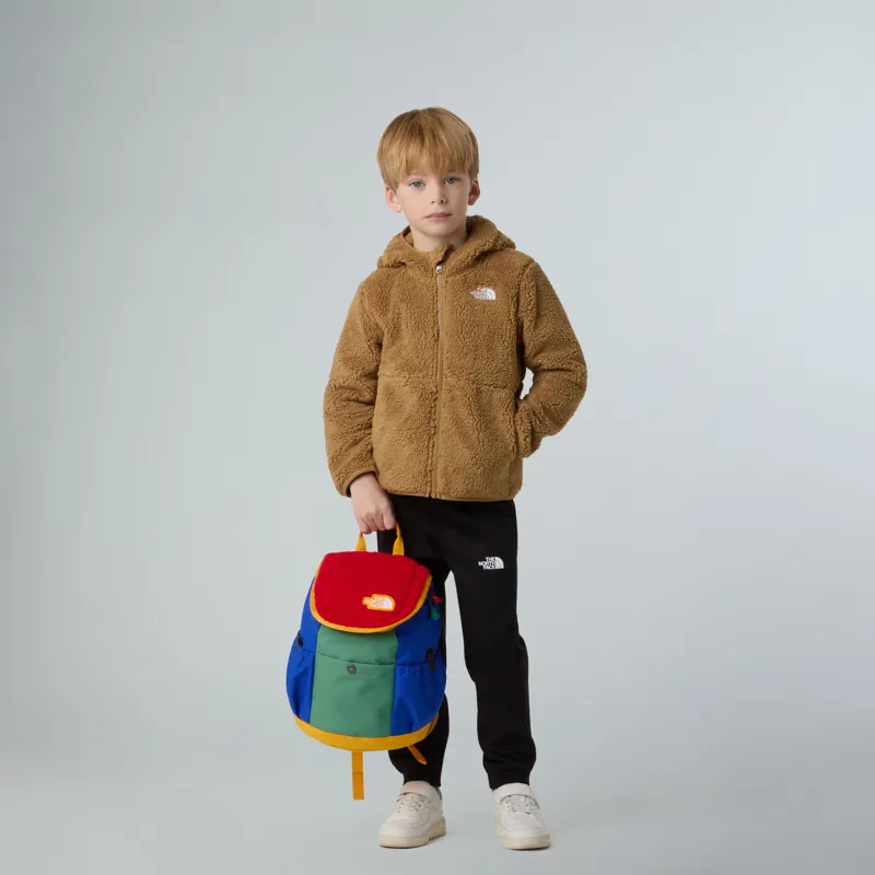 The North Face Kid's Campshire Full-Zip Hooded Fleece in Teddy Brown-5