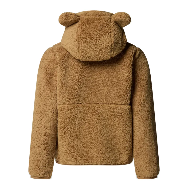 The North Face Kid's Campshire Full-Zip Hooded Fleece in Teddy Brown-1