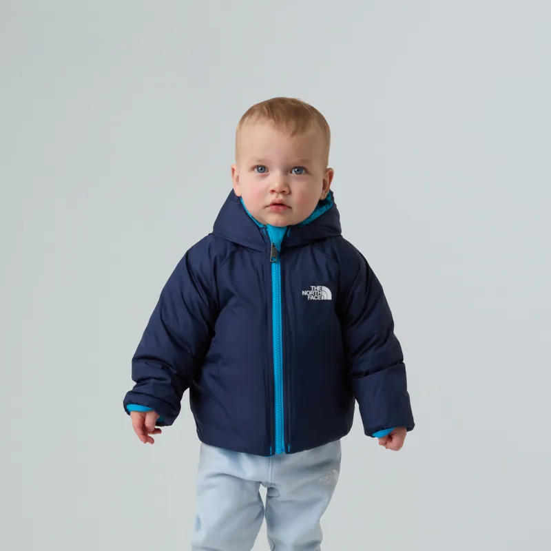 The North Face Baby Reversible Perrito Jacket in Meridian Blue-3