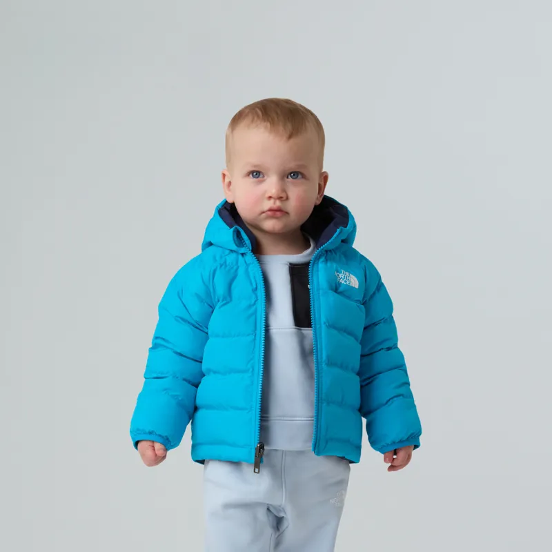 The North Face Baby Reversible Perrito Jacket in Meridian Blue-5