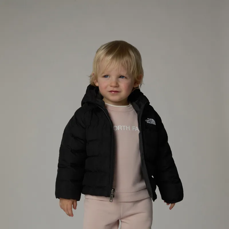 The North Face Baby Reversible Perrito Hooded Jacket in Black-5