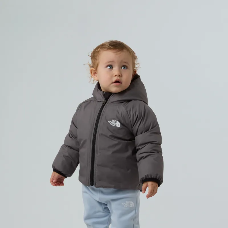 The North Face Baby Reversible Perrito Jacket in Black/Smoke-4