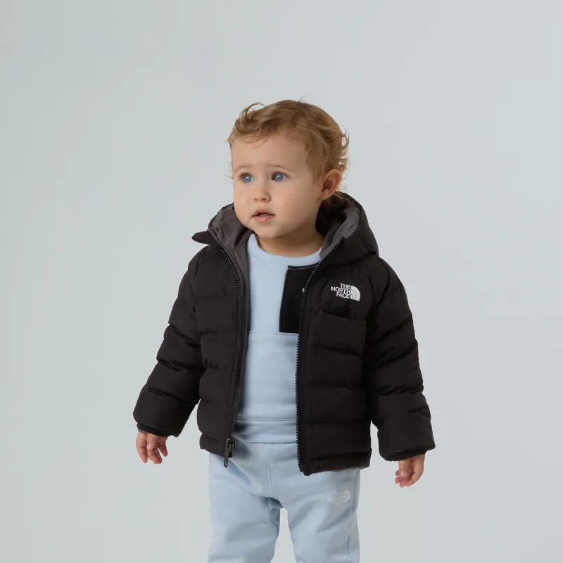 The North Face Baby Reversible Perrito Jacket in Black/Smoke-7