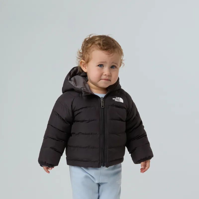 The North Face Baby Reversible Perrito Jacket in Black/Smoke-3