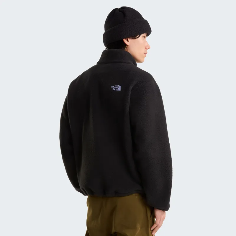 The North Face Men's Fleeski 1/4 Zip Pullover Fleece in Black/Black-3