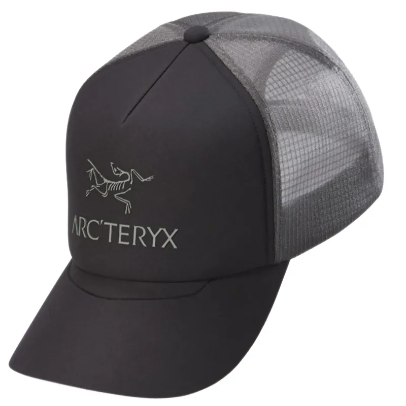 Arc'teryx Adult Bird Word Trucker Curved in Black/Graphite 