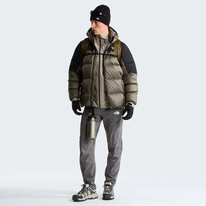 The North Face Men's Diablo Down 2.0 Hoodie in Stone Slab Black Heather/Black-5