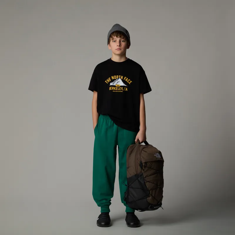 The North Face Teen's Varsity Graphic Oversize T-Shirt in Black-2