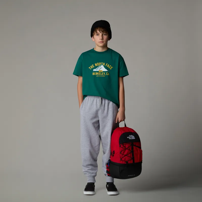The North Face Teen's Varsity Graphic Oversize T-Shirt in Evergreen-2